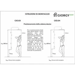 Columna De Ducha Modelo Puente Con Cabezal De Ducha Cervical Y Redonda PRODUCTO (GIO.04) -Hogar Baño Tienda 20363823 4