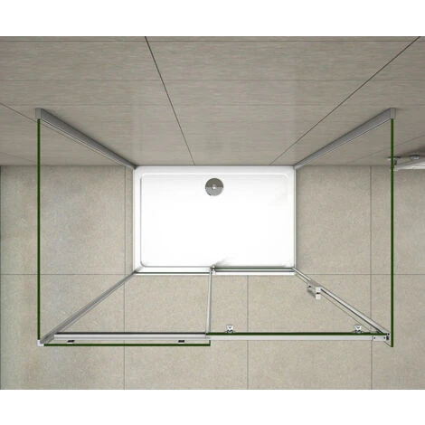 Mampara De Ducha, Dos Paneles Laterales, Mampara De 8 Mm Easy Clean Cristal Templado 145x70x70x195cm 4 Mampara De Ducha, Dos Paneles Laterales, Mampara De 8 Mm Easy Clean Cristal Templado 145x70x70x195cm - Imagen 2