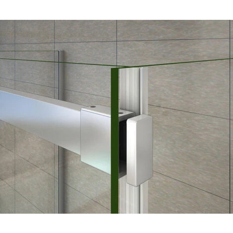 Mampara De Ducha, Dos Paneles Laterales, Mampara De 8 Mm Easy Clean Cristal Templado 145x70x70x195cm 5 Mampara De Ducha, Dos Paneles Laterales, Mampara De 8 Mm Easy Clean Cristal Templado 145x70x70x195cm - Imagen 3