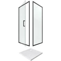 PACK MAMPARA PIVOTANTE + PLATO DUCHA - 80X80 PIVOTANTE - CRUSH MOON PIVOTANTE 80X80 8 PACK MAMPARA PIVOTANTE + PLATO DUCHA - 80X80 PIVOTANTE - CRUSH MOON PIVOTANTE 80X80 -Hogar Baño Tienda 21926872 3