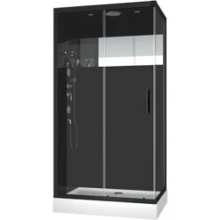 CABINA DUCHA RECTANGULAR 110X80X215CM - MIRROR SPACE 110 -Hogar Baño Tienda 22167339 3