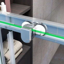 Mampara Esquinera Puertas Correderas Antical 6mm Cromado 120x110x195cm -Hogar Baño Tienda 22975259 3