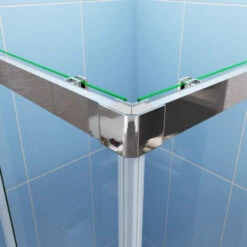 Mampara Esquinera Puertas Correderas Antical 6mm Cromado 120x110x195cm -Hogar Baño Tienda 22975259 4