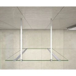 Mamparas De Ducha Panel Fijo 130cm Con Doble Panel Lateral Abatible 30cm, Cristal Templado 8mm Antical Con 2 Barras 90cm -Hogar Baño Tienda 22975576 3