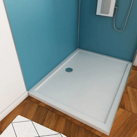 Paneles Pared Azul - Aluminio 120+90X120 C/ Perfiles Cromados + Plato Ducha 90X120CM - WHITENESS 2 4 Paneles Pared Azul - Aluminio 120+90X120 C/ Perfiles Cromados + Plato Ducha 90X120CM - WHITENESS 2 - Imagen 2