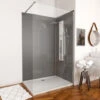 PACK PANELES PARED GRIS EN ALUMINIO CON PERFIL EN ESQUINA Y ACABADO CROMADO + PLATO DUCHA- 90X120CM - WALL `IT GRIS 90X120 + WHITENEES II 120 -Hogar Baño Tienda 23168834 1