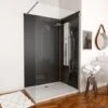 PACK PANELES PARED NEGRO EN ALUMINIO CON PERFIL EN ESQUINA Y ACABADO CROMADO + PLATO DUCHA - 90X120CM - WALL `IT GRIS 90X120 + WHITENEES II 120 -Hogar Baño Tienda 23168852 1