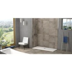 Plato De Ducha Resina Negro - 80x150