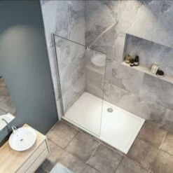 Mamparas De Ducha Pantalla Panel Fijo 8mm Antical - Barra 90cm - 70x190cm 8 Mamparas De Ducha Pantalla Panel Fijo 8mm Antical - Barra 90cm - 70x190cm -Hogar Baño Tienda 24458095 2