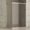 Mampara Catania Angular 2 Hojas Fijas + 2 Hojas Correderas, Vidrio De 4 Mm 70x120 Cm -Hogar Baño Tienda 24491103 1