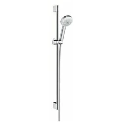 Hansgrohe Crometta 100 Set De Ducha 1jet Con Barra De Ducha De 90 Cm, 26658400, Blanco/cromo - 26658400