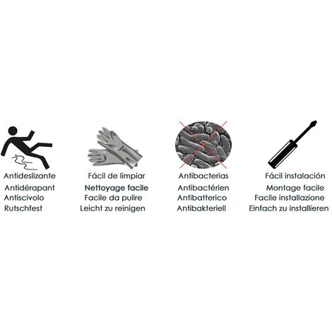 PLATO DE DUCHA DE RESINA CON MARCOS LATERALES TEXTURA PIZARRA BLANCO, VÁLVULA INCLUIDA 70X090 Ral 9003 6 PLATO DE DUCHA DE RESINA CON MARCOS LATERALES TEXTURA PIZARRA BLANCO, VÁLVULA INCLUIDA 70X090 Ral 9003 - Imagen 4