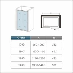 MAMPARA DE DUCHA DE PUERTA CORREDERA VIDRIO 6MM , Frontal CRISTAL TEMPLADO CON GRADIENTE SERIGRAfía,120x190cm -Hogar Baño Tienda 27059587 5