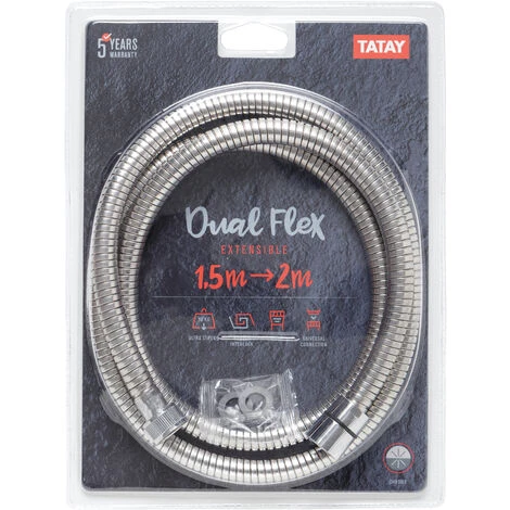FLEXO METAL DUAL FLEX EXT. 1,50-2,00 M. . 5 FLEXO METAL DUAL FLEX EXT. 1,50-2,00 M. . - Imagen 3