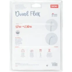FLEXO METAL DUAL FLEX EXT. 1,70-2,30 M. . -Hogar Baño Tienda 27214781 3