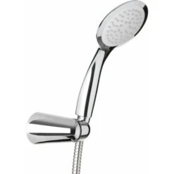 Hogar Baño Tienda 16 TATAY Kit Ducha Soporte De 1 Funcion, Cromado, Incluye Soporte Multiposicion, Y Flexo Metal De Doble Engatillado De 1,5 M