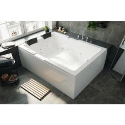 Bañera Hidromasaje Zeus 2 Pers. 190 Izquierda 24 Jets Sin Grifería -Hogar Baño Tienda 27594356 3