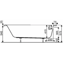 Bañera BASTIA 3, 170x75 Geberit -Hogar Baño Tienda 27735794 3