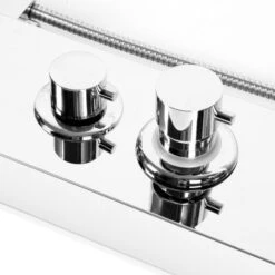 Panel De Ducha De Acero Inoxidable,5 En 1 Columna Hidromasaje,Cabeza De Ducha, Ducha De Mano Y Chorros De Masaje (Plata),15*47*130cm -Hogar Baño Tienda 28055666 5