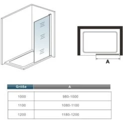 70x200cm Mamparas De Ducha Pantalla Panel Fijo Estilo Industrial Negro Mate Con Cuadrados Cristal Antical 8mm Barra 90cm -Hogar Baño Tienda 28228822 5