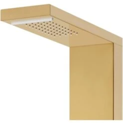 Sistema De Panel De Ducha Acero Inoxidable 201 Dorado VidaXL -Hogar Baño Tienda 28451074 4