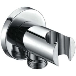 Soporte De Mango De Ducha De Mano Con Toma De Agua, Para Pared. Forma Redonda Con Acabado En Cromo Brillo. Fabricado En Latón 10 Soporte De Mango De Ducha De Mano Con Toma De Agua, Para Pared. Forma Redonda Con Acabado En Cromo Brillo. Fabricado En Latón -Hogar Baño Tienda 28699407 4