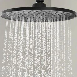 Columna De Ducha Termostático Negro Mate Redonda. Tubo Regulable En Altura De 83 A 120 Cm. -Hogar Baño Tienda 28699430 5