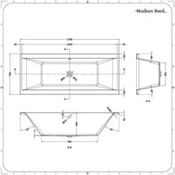 Bañera Rectangular Acrílica Blanca 1700x700mm 9 Bañera Rectangular Acrílica Blanca 1700x700mm -Hogar Baño Tienda 3213811 4