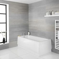 Bañera Rectangular Blanca 1500x700mm -Hogar Baño Tienda 3213824 3