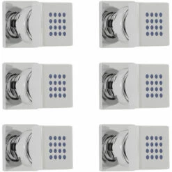 6x Jets De Ducha Cuadrados