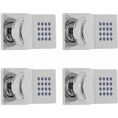 4x Jets De Ducha Cuadrados 3 4x Jets De Ducha Cuadrados