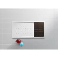 Plato De Ducha Antideslizante Con Tarima Wengué 1400x700 MALTA - ROCA -Hogar Baño Tienda 32599184 2