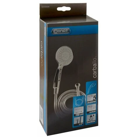 Kit De Ducha Cromado/blanco 5 Funciones Carballo 6 Kit De Ducha Cromado/blanco 5 Funciones Carballo - Imagen 4