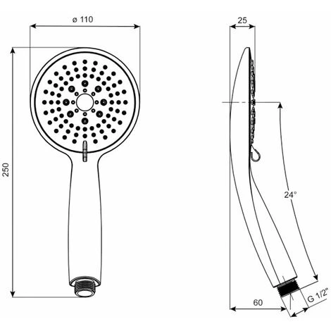 Kit De Ducha Cromado/blanco 5 Funciones Carballo 7 Kit De Ducha Cromado/blanco 5 Funciones Carballo - Imagen 5