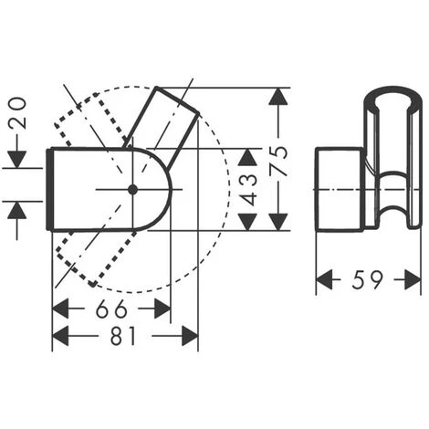 Soporte De Ducha Porter Vario 28328000 De Hansgrohe 4 Soporte De Ducha Porter Vario 28328000 De Hansgrohe - Imagen 2