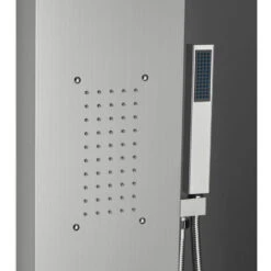 Columna De Ducha En Acero Con Mezclador En Cascada De Hidromasaje Sirmione Color: Silver -Hogar Baño Tienda 35911893 5