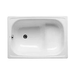 Roca Ba�aseo De Acero Rectangular Contesa Blanco 1000x700x390mm