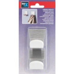 Colgador Adhesivo Con Base De Acero Inoxidable Inofix Blanco 2 Unidades 2078 -Hogar Baño Tienda 36179713 3