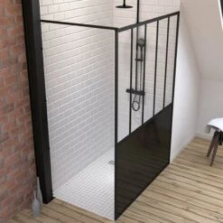 Pack Mampara De Ducha 140x200 Cm Negro Mate + PLATO DE DUCHA ALICATADOS 90x140CM RECUPERABLE 8 Pack Mampara De Ducha 140x200 Cm Negro Mate + PLATO DE DUCHA ALICATADOS 90x140CM RECUPERABLE -Hogar Baño Tienda 36424151 3