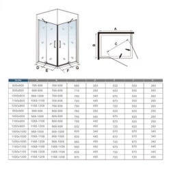 Mampara De Ducha Angular,80x80x195cm, Con Antical,perfilería Negra Mate,estilo Industrial,Cristal Templado De 8 Mm,incluye Barra De Soporte 30 Cm -Hogar Baño Tienda 37452447 5