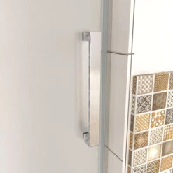 120x195cm Mampara Frontal Corredera Con Tratamiento De 8 Mm, Diseño De Cristal Opaco(derecha) -Hogar Baño Tienda 37452451 4