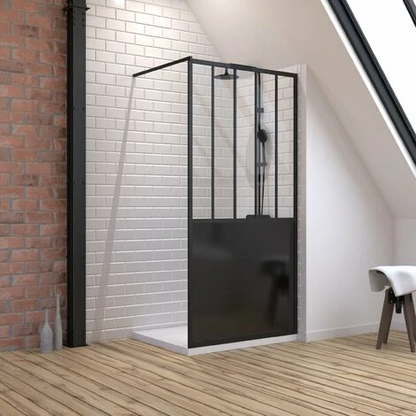 Pack Mampara De Ducha 100x200 CM NEGRO MATE - VIDRIO TEMPLADO 5 Mm + BANDEJA DE ESCRITORIO RECTANGULAR 3 Pack Mampara De Ducha 100x200 CM NEGRO MATE - VIDRIO TEMPLADO 5 Mm + BANDEJA DE ESCRITORIO RECTANGULAR