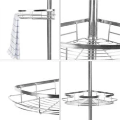 Estante De Ducha Telescópico De Pared Para Baño De Acero Inoxidable. -Hogar Baño Tienda 37983746 4