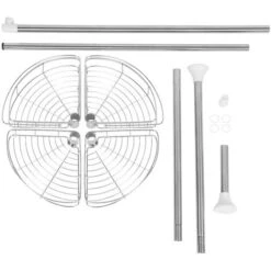 Estante De Ducha Telescópico De Pared Para Baño De Acero Inoxidable. -Hogar Baño Tienda 37983746 5