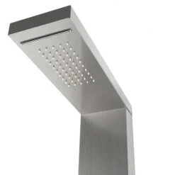 Panel De Ducha De Acero Inoxidable De 4 Funciones Lluvia, Cascada, Chorros De Masaje Acero Inoxidable Cepillado -Hogar Baño Tienda 37984711 3