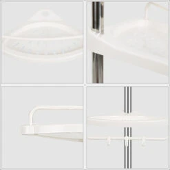 Estante De Esquina De Ducha De Organizador De Baño Con Estante Ajustable De 4 Niveles -Hogar Baño Tienda 42310940 4