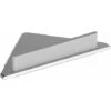Estante De Ducha De Esquina EDITION 400 Con Escobilla De Goma De Vidrio Integrada Aluminio Anodizado Plateado / Blanco KEUCO