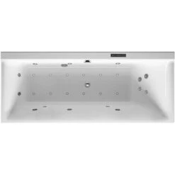 Duravit Bañera Bañera De Hidromasaje Rectangular P3 Comforts 145 L 170x70 Blanco 1 Respaldo Inclinado A La Derecha Combi-Syst L