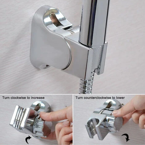 Soporte De Ducha Para Cabezal De Ducha De Mano, Soporte Ajustable En Altura, ángulo Amplio Ajustable Para Adaptarse A Cualquier Espacio De Baño 6 Soporte De Ducha Para Cabezal De Ducha De Mano, Soporte Ajustable En Altura, ángulo Amplio Ajustable Para Adaptarse A Cualquier Espacio De Baño - Imagen 4
