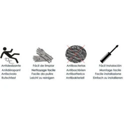 Plato De Ducha Resina CON MARCO. Textura Pizarra Antideslizante. Carga Mineral. BLANCO RAL: 9003 70X170CM -Hogar Baño Tienda 49861243 5